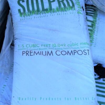 Soil Pro Compost, 1.5 cubic foot bag. Recycled.
